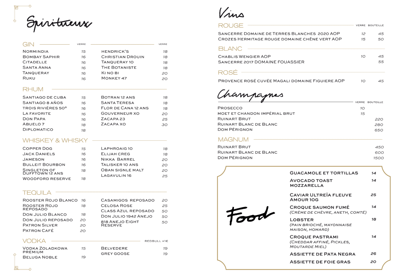 cocktails cocktails création finger food tapas gin vodka rhum tequila